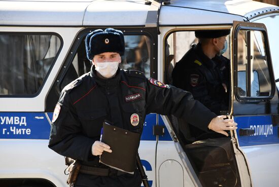 Рейд сотрудников полиции в Чите
