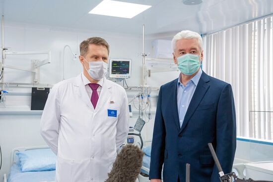 Открытие перепрофилированного корпуса в центре им М.И. Сеченова для лечения пациентов с коронавирусом