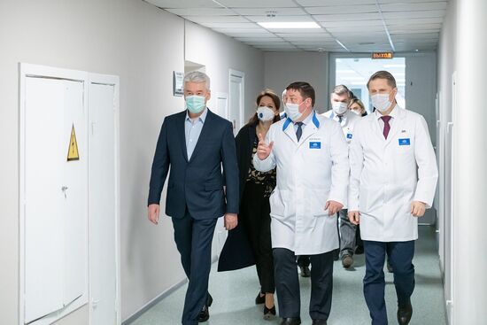 Открытие перепрофилированного корпуса в центре им М.И. Сеченова для лечения пациентов с коронавирусом
