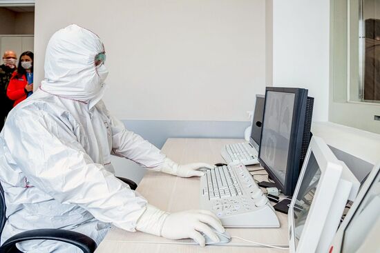 Открытие перепрофилированного корпуса в центре им М.И. Сеченова для лечения пациентов с коронавирусом