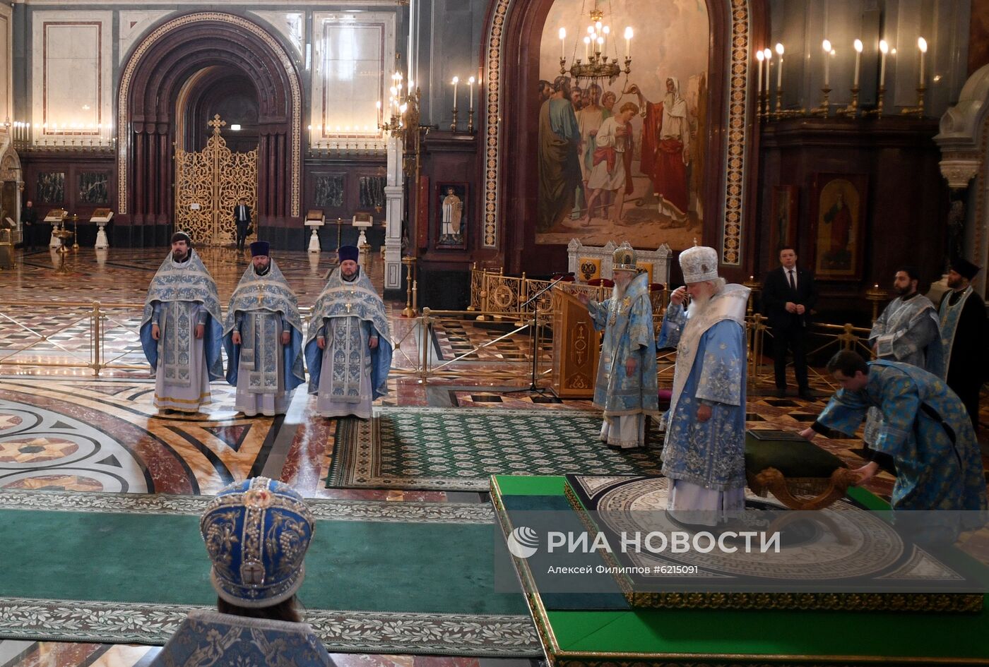 Божественная литургия в праздник Благовещения Пресвятой Богородицы