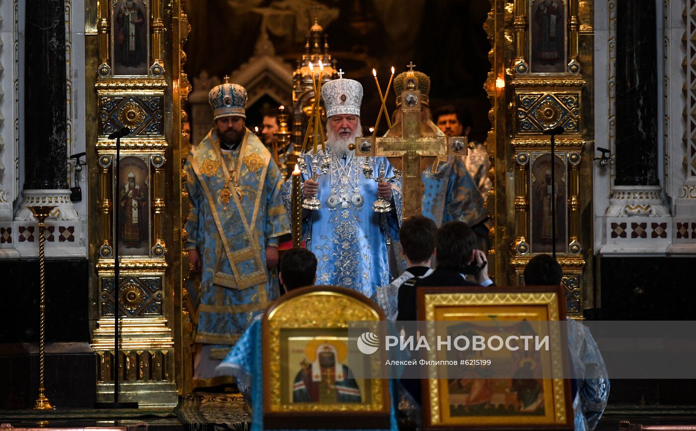 Божественная литургия в праздник Благовещения Пресвятой Богородицы