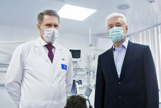 Открытие перепрофилированного корпуса в центре им М.И. Сеченова для лечения пациентов с коронавирусом