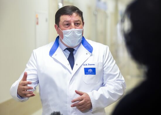 Открытие перепрофилированного корпуса в центре им М.И. Сеченова для лечения пациентов с коронавирусом