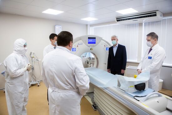 Открытие перепрофилированного корпуса в центре им М.И. Сеченова для лечения пациентов с коронавирусом