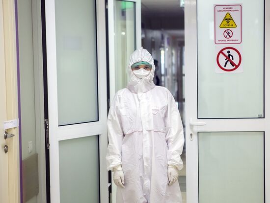 Открытие перепрофилированного корпуса в центре им М.И. Сеченова для лечения пациентов с коронавирусом