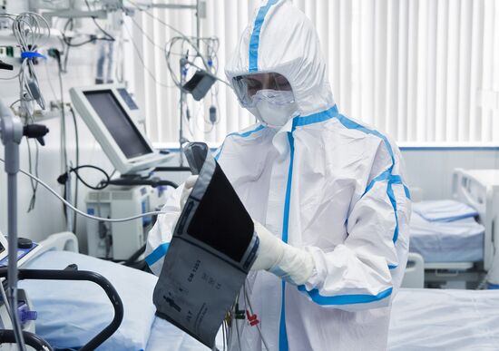 Открытие перепрофилированного корпуса в центре им М.И. Сеченова для лечения пациентов с коронавирусом