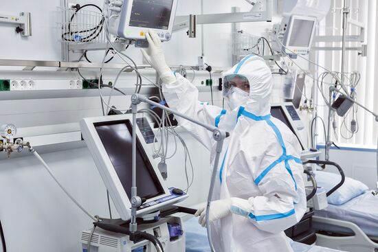 Открытие перепрофилированного корпуса в центре им М.И. Сеченова для лечения пациентов с коронавирусом