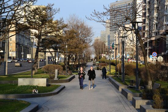 Москва во время режима самоизоляции жителей