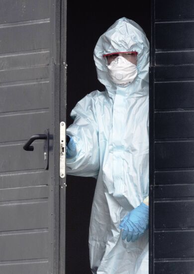 Ситуация у больницы в Коммунарке 