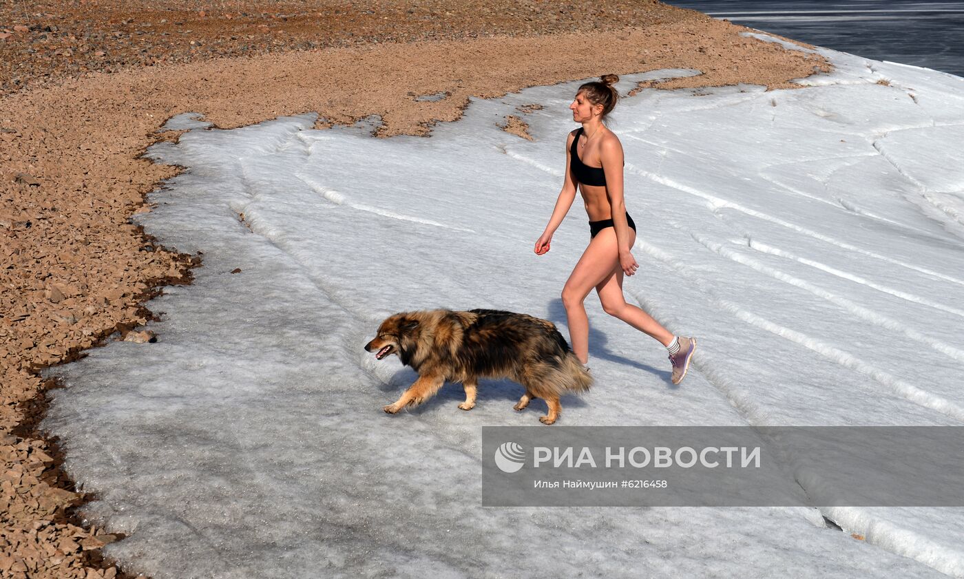 Российская сноубордистка продолжает тренировки во время самоизоляции