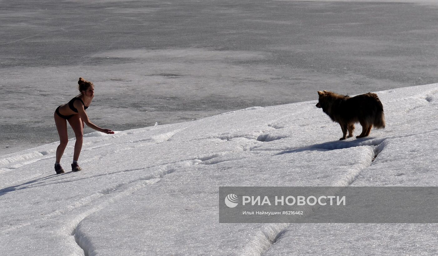 Российская сноубордистка продолжает тренировки во время самоизоляции