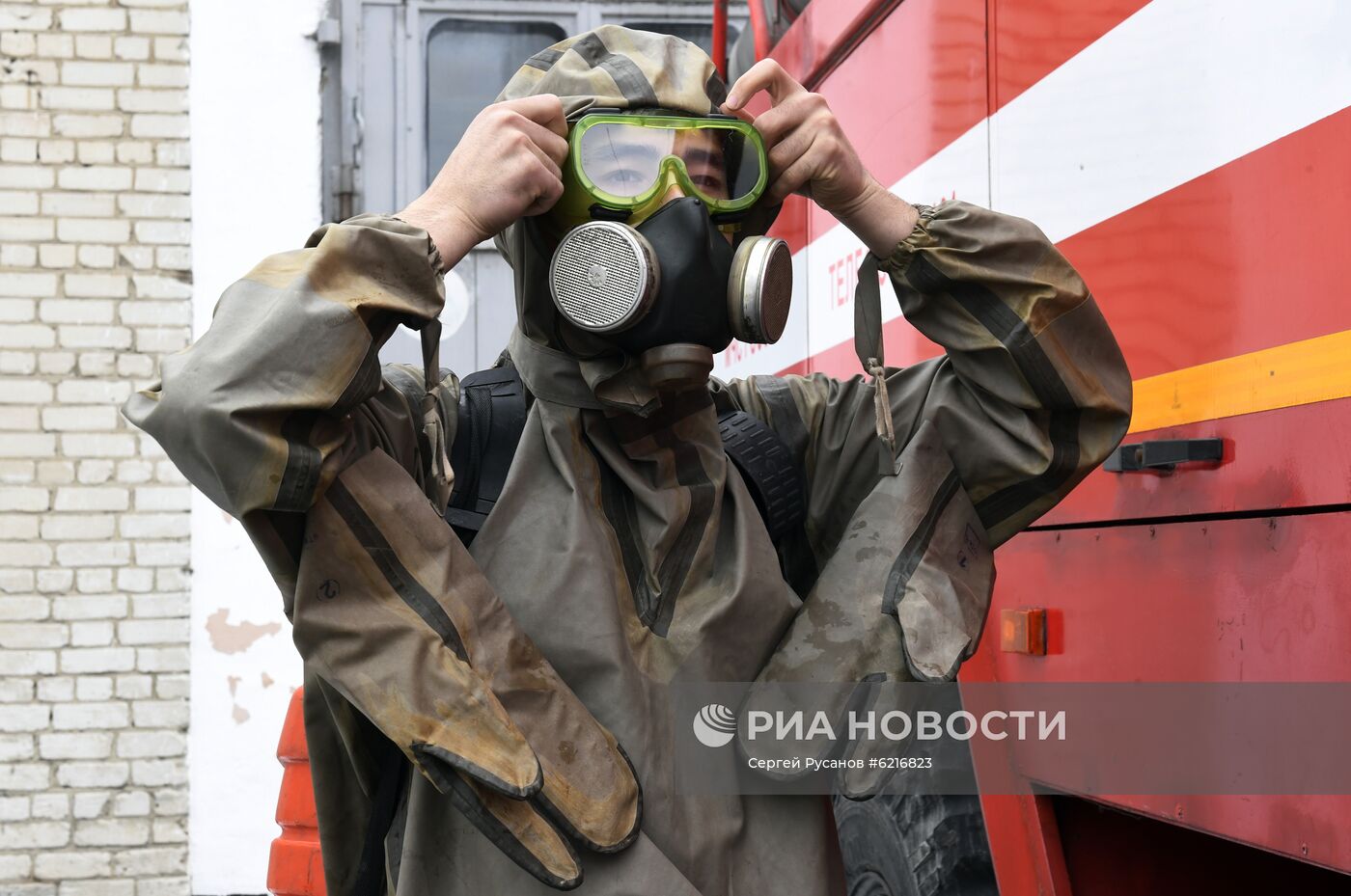 Дезинфекция спецтехники МЧС в Тюмени