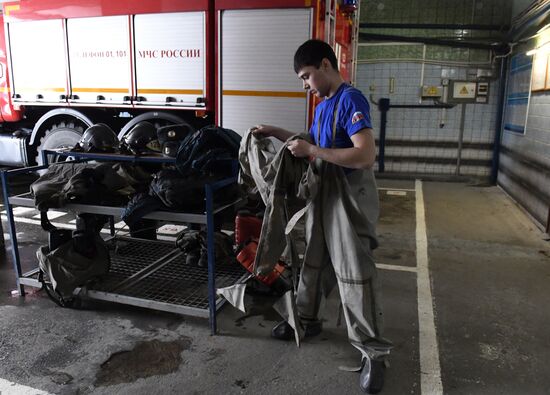 Дезинфекция спецтехники МЧС в Тюмени