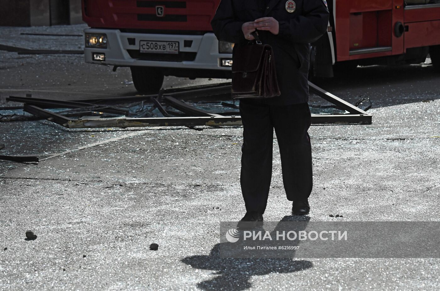 Взрыв в бизнес-центре в Москве