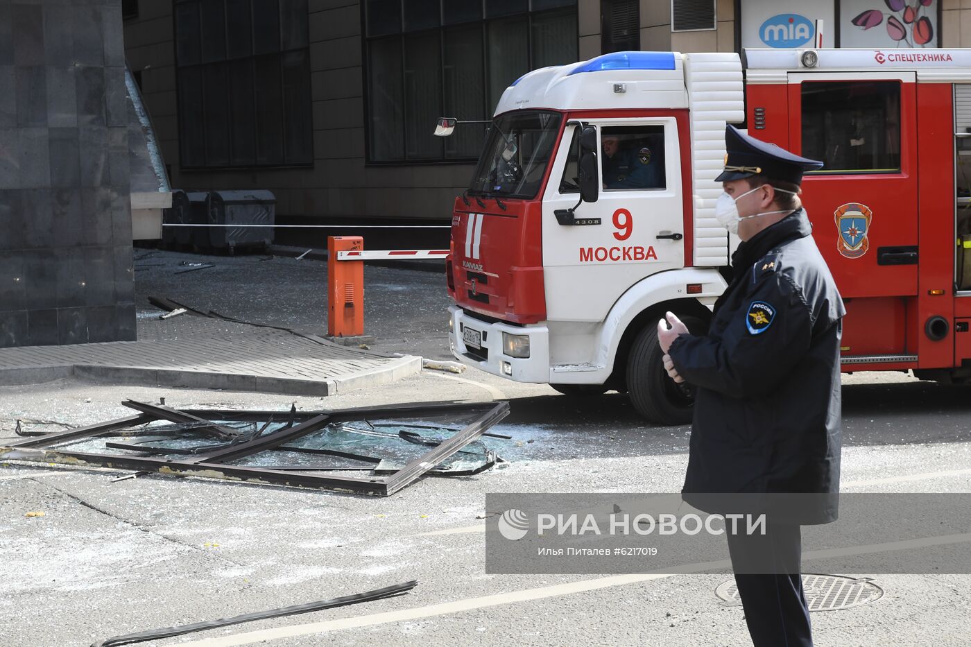 Взрыв в бизнес-центре в Москве