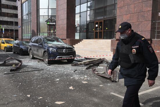 Взрыв в бизнес-центре в Москве