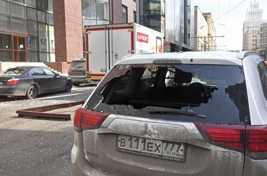 Взрыв в бизнес-центре в Москве