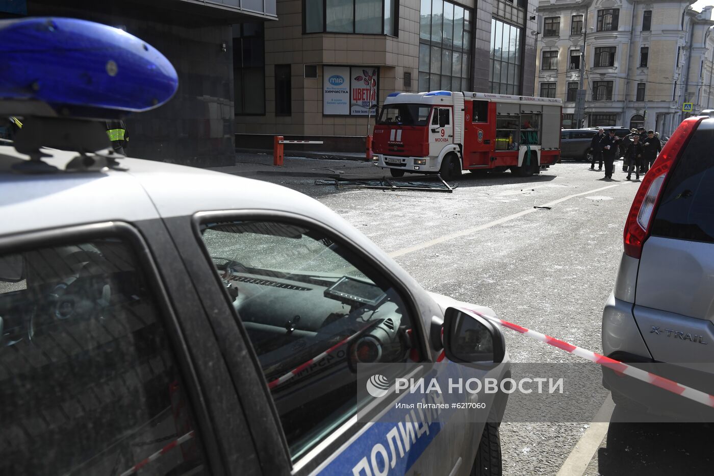 Взрыв в бизнес-центре в Москве