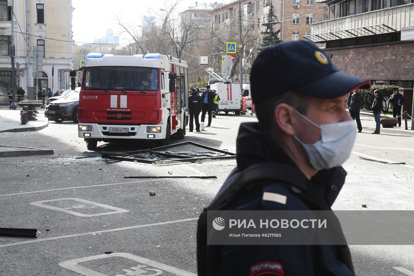 Взрыв в бизнес-центре в Москве