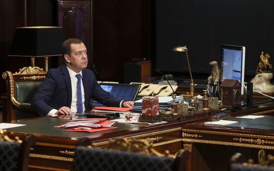 Заместитель председателя Совета безопасности РФ Д. Медведев принял участие в заседание комиссии ВТС