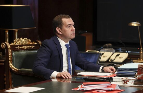 Заместитель председателя Совета безопасности РФ Д. Медведев принял участие в заседание комиссии ВТС