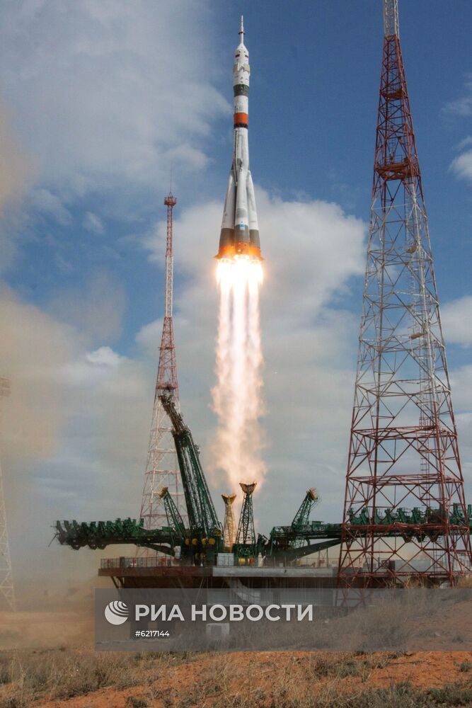 Запуск пилотируемого корабля "Союз МС-16" с экипажем МКС-63