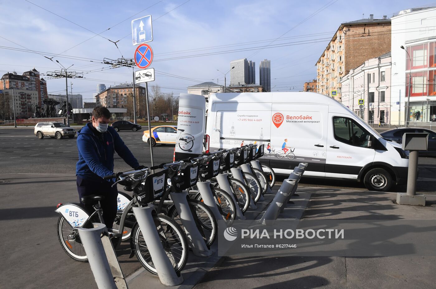 Открытие сезона проката велосипедов в Москве