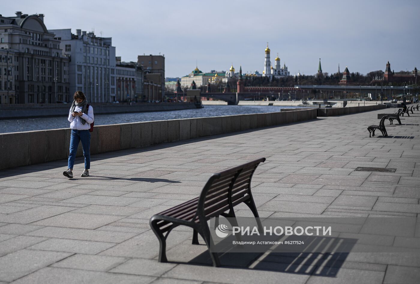 Москва во время режима самоизоляции жителей