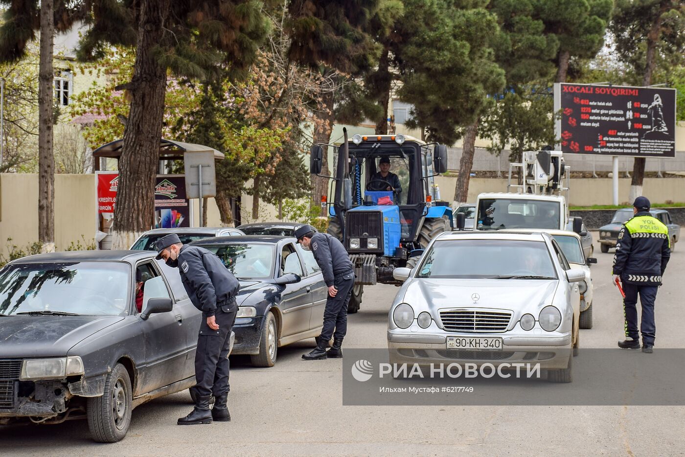 Полицейский рейд против нарушителей карантина в Азербайджане