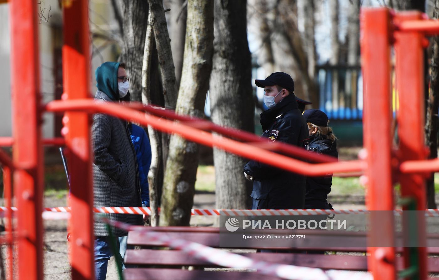 Работа сотрудников полиции в период самоизоляции 