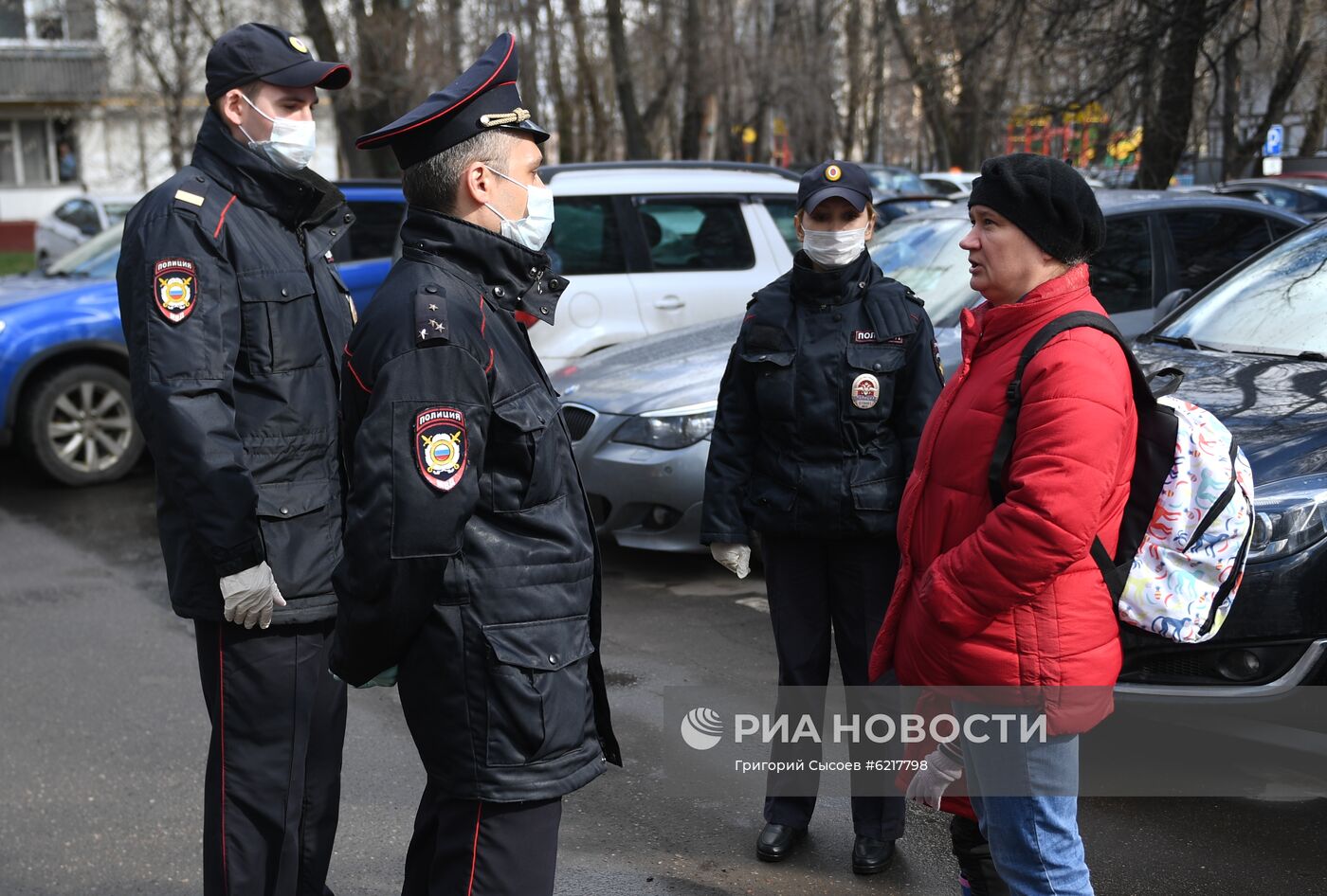 Работа сотрудников полиции в период самоизоляции 