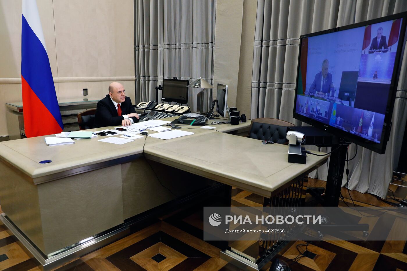 Премьер-министр РФ М. Мишустин провел заседание Евразийского межправсовета