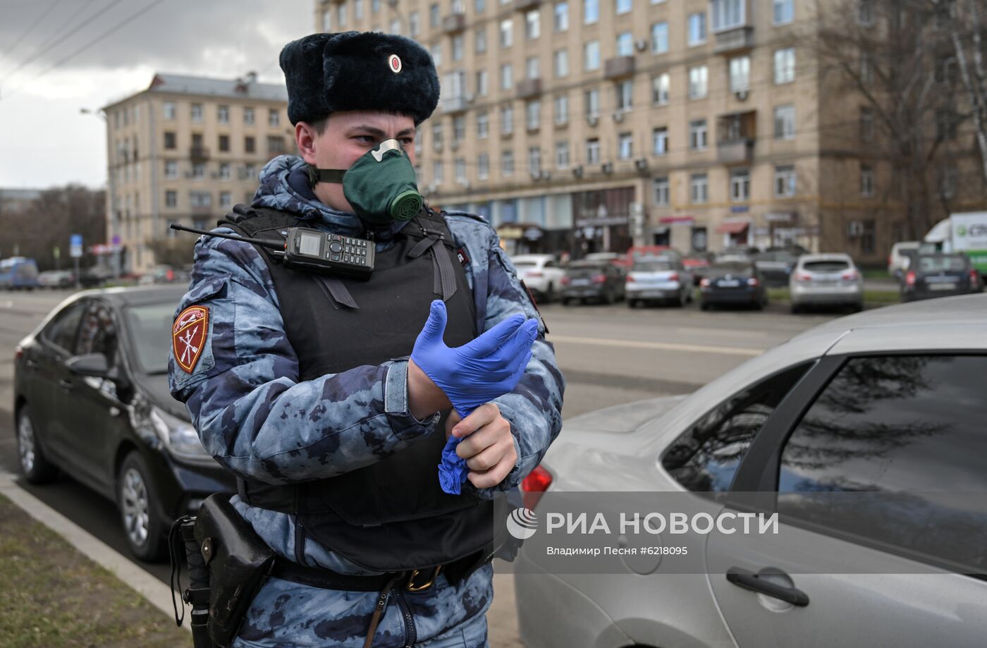 Работа сотрудников Росгвардии в период самоизоляции