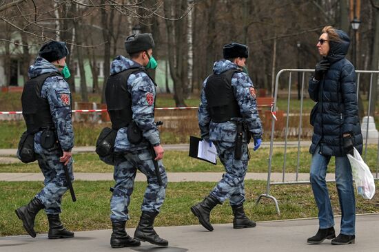 Работа сотрудников Росгвардии в период самоизоляции 