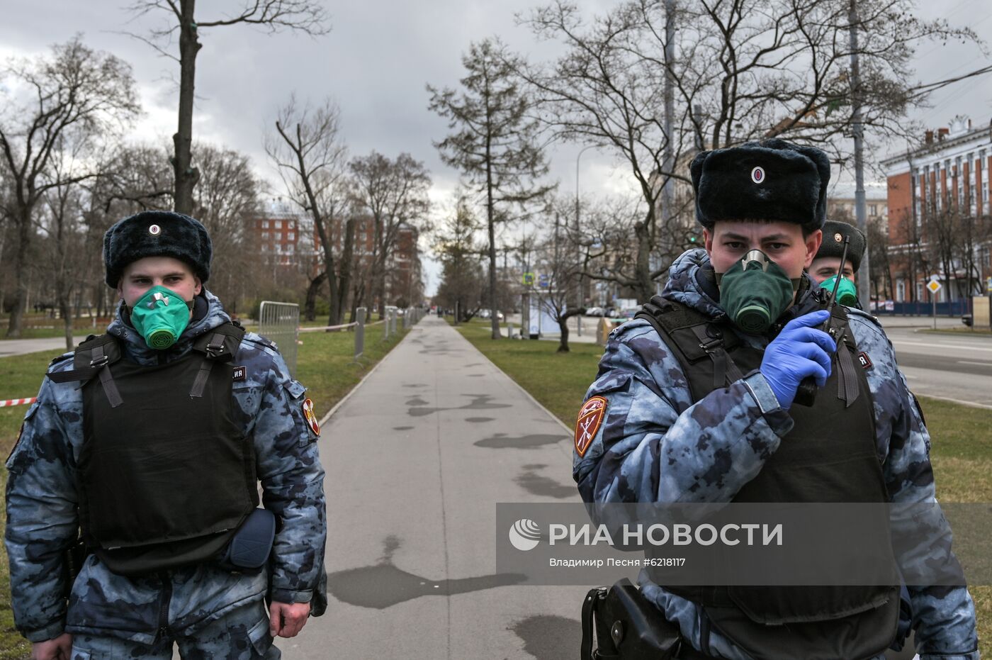 Работа сотрудников Росгвардии в период самоизоляции 