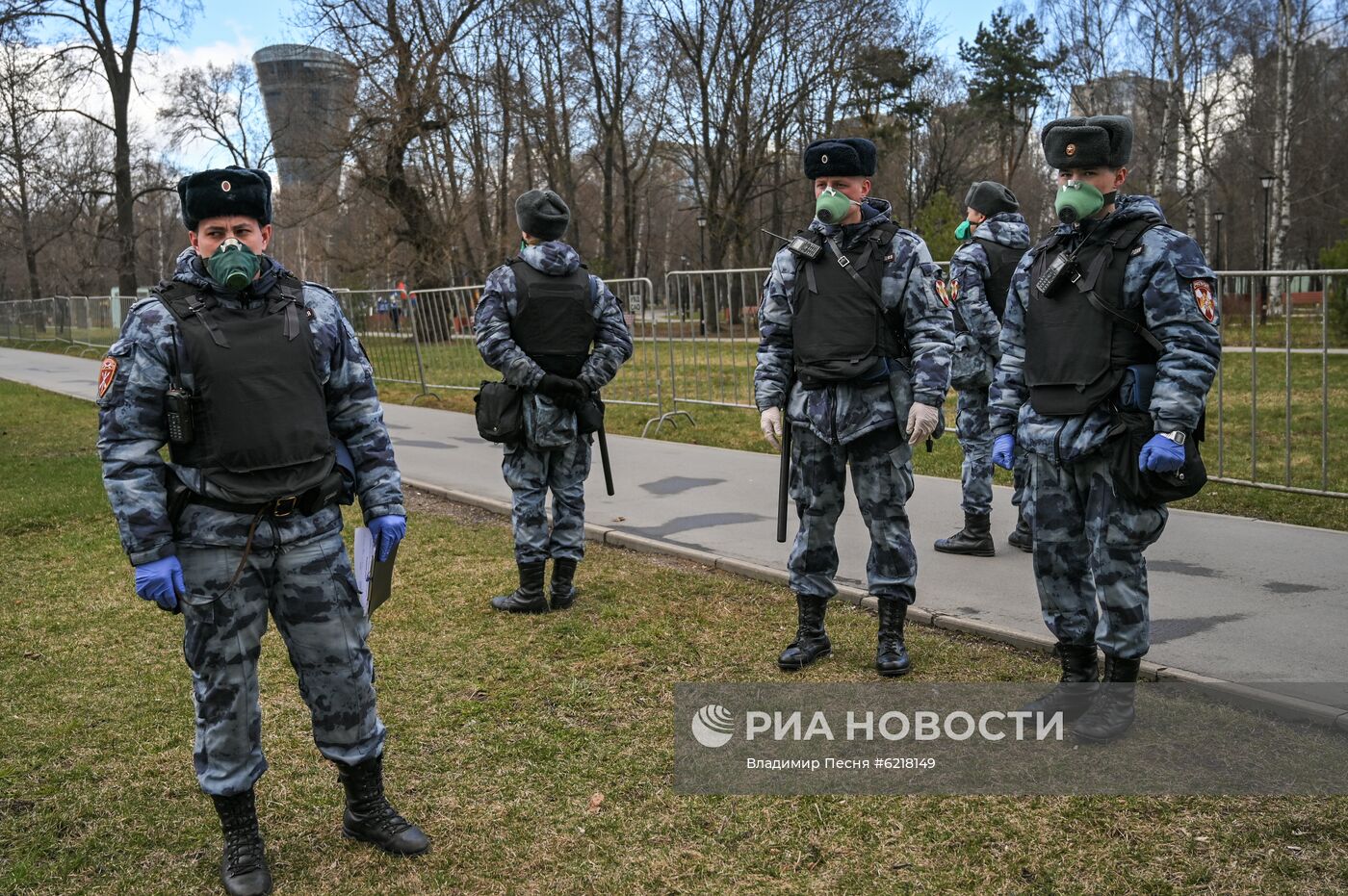 Работа сотрудников Росгвардии в период самоизоляции 