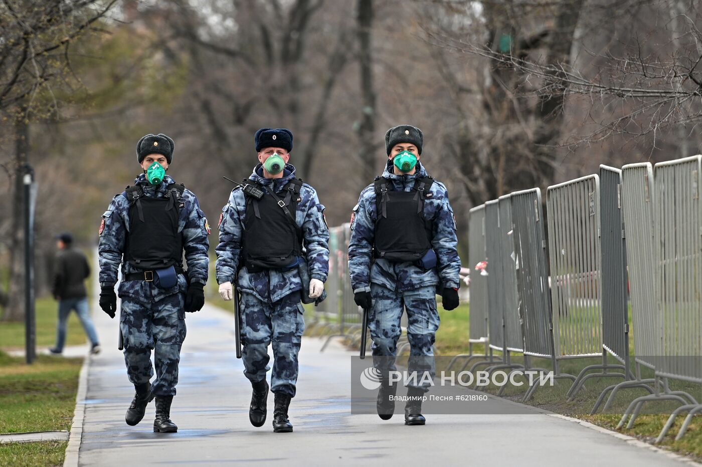 Работа сотрудников Росгвардии в период самоизоляции 