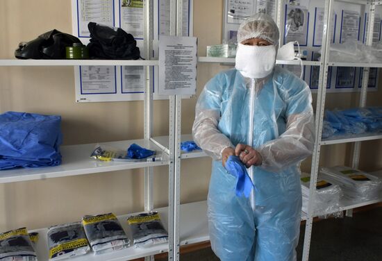 Госпиталь для лечения больных коронавирусом в Краснодарском крае