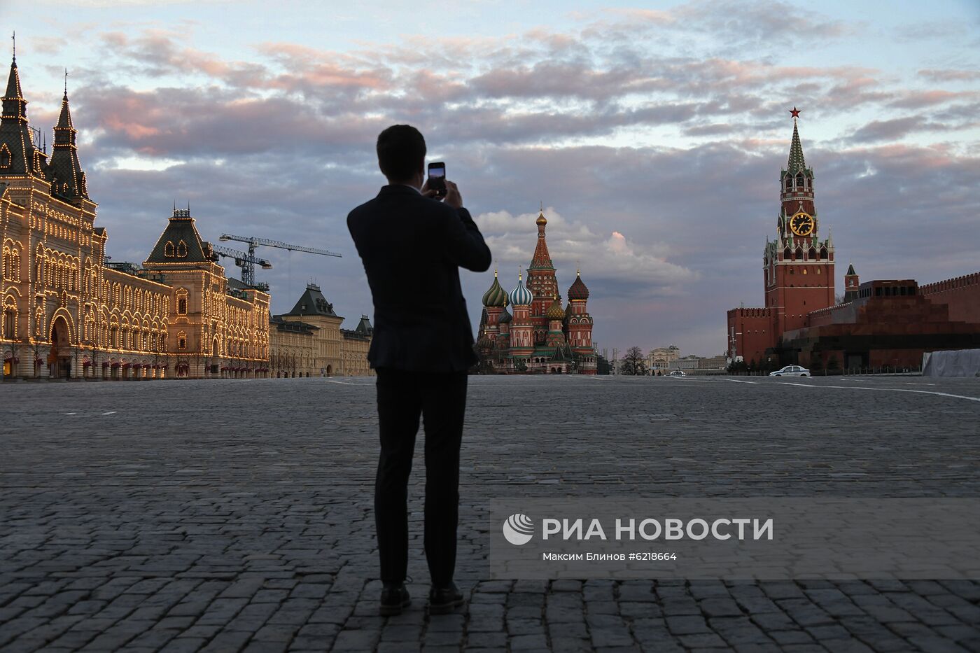 Москва во время режима самоизоляции жителей