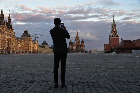 Москва во время режима самоизоляции жителей