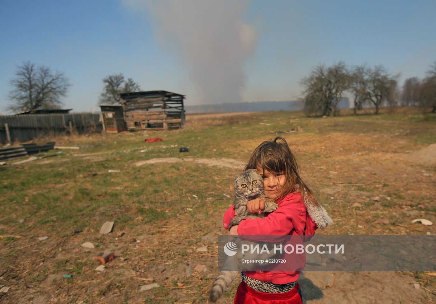 Пожар в зоне отчуждения Чернобыльской АЭС