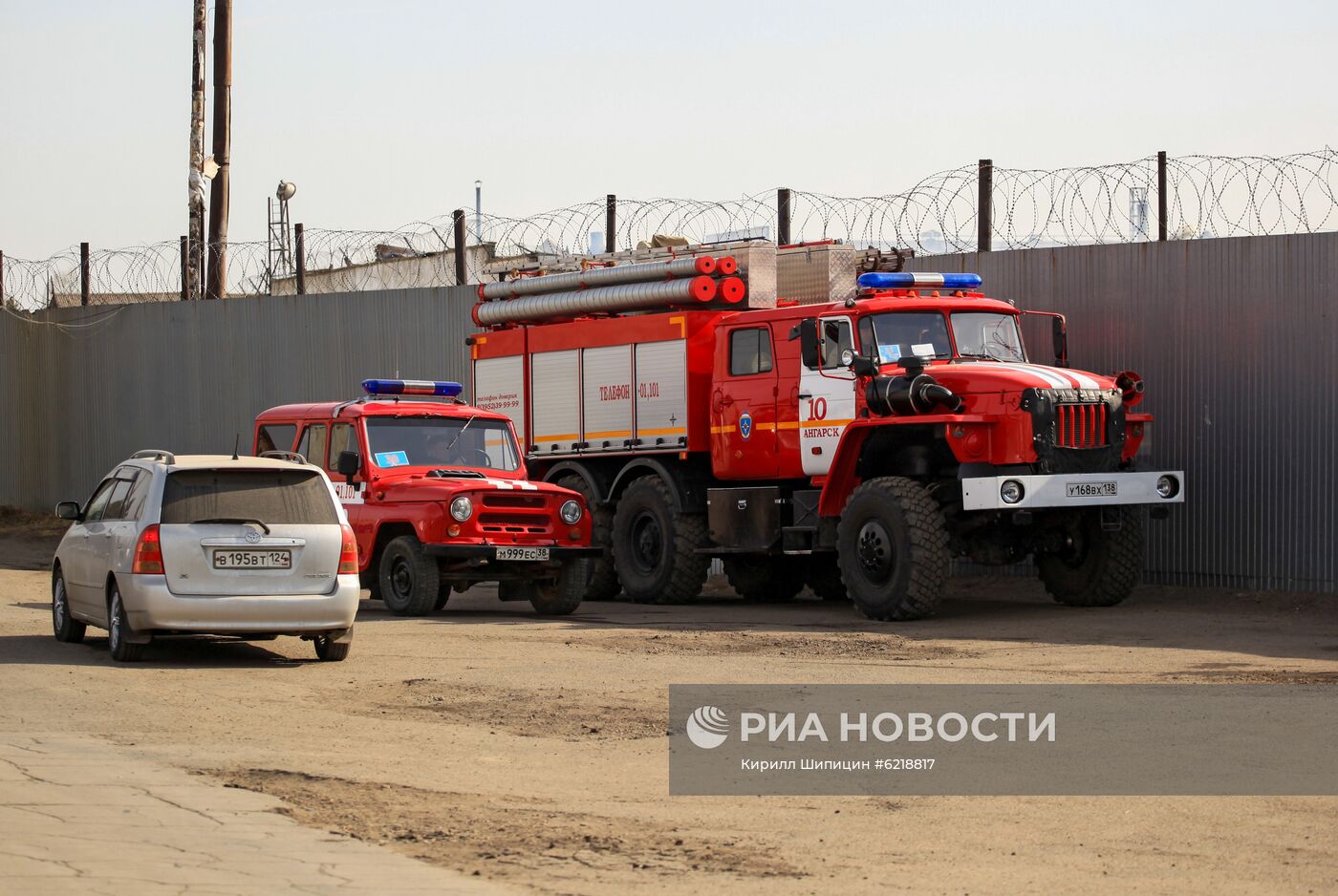 Последствия пожара в исправительной колонии в Ангарске