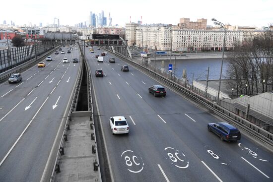 Москва во время режима самоизоляции жителей