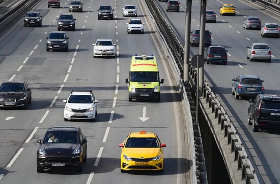 Москва во время режима самоизоляции жителей