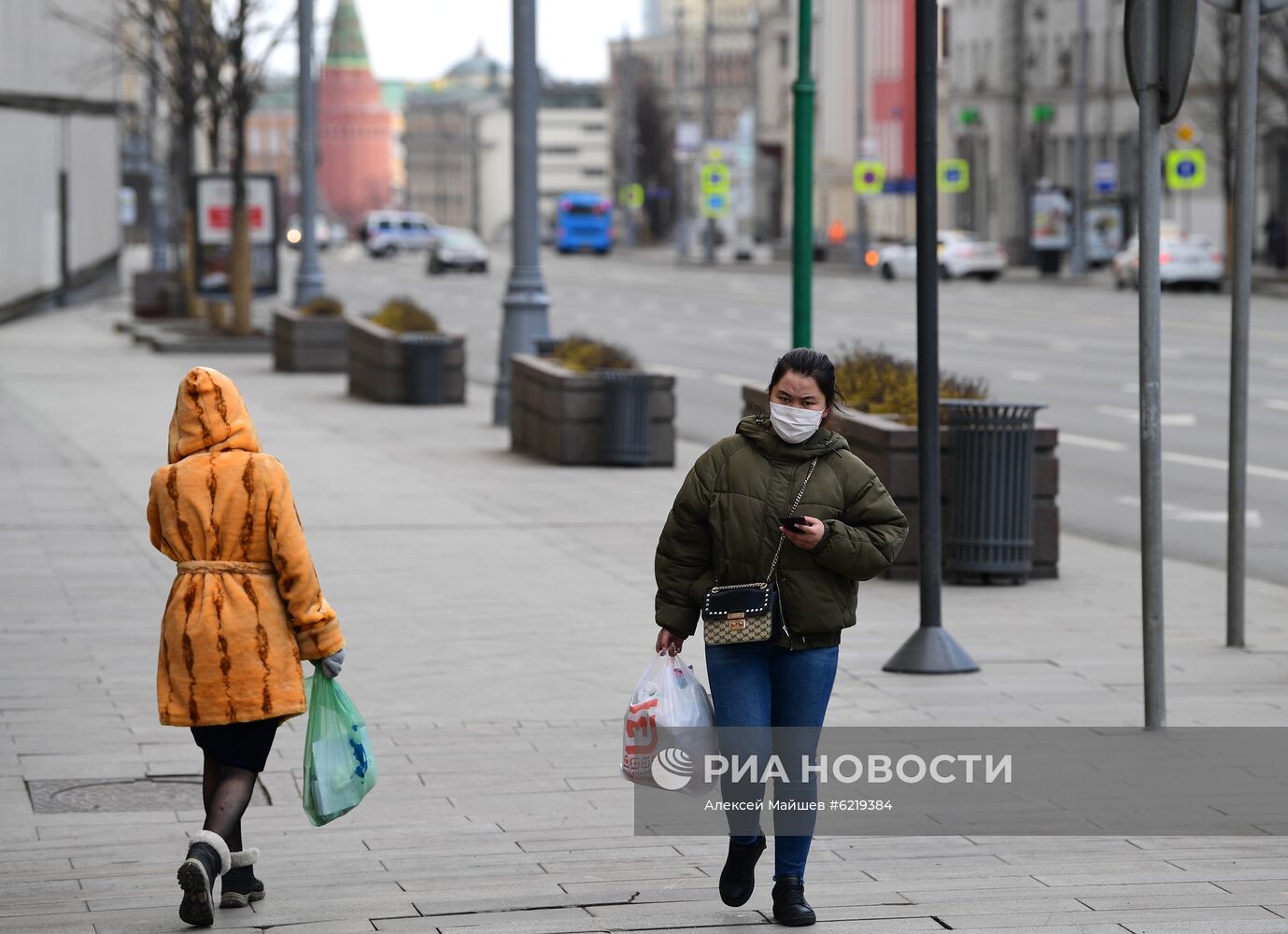 Москва во время режима самоизоляции жителей