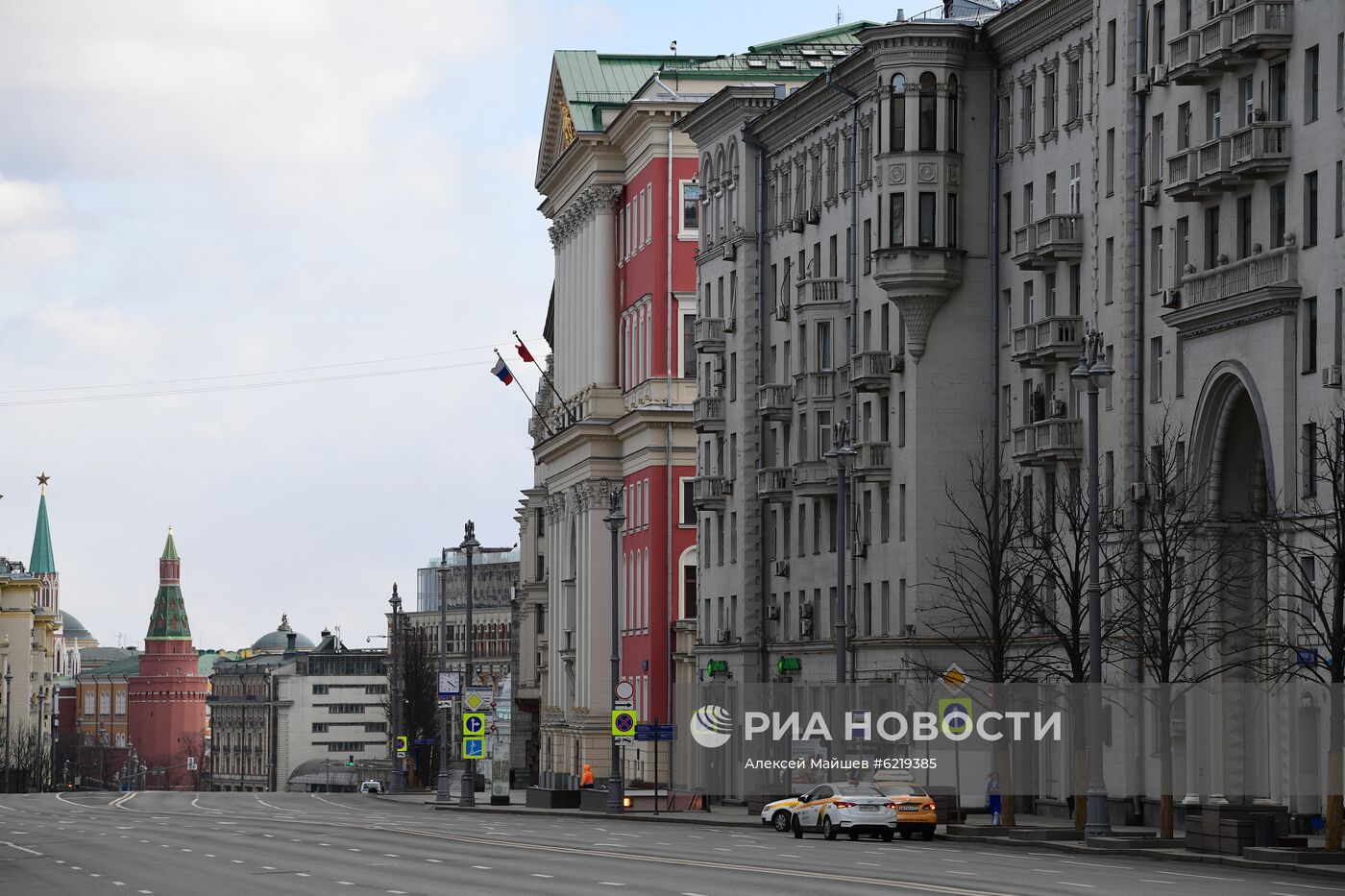 Москва во время режима самоизоляции жителей