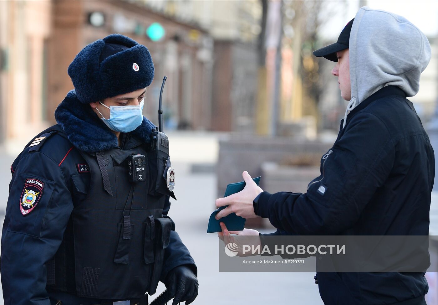 Москва во время режима самоизоляции жителей