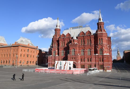 Москва во время режима самоизоляции жителей