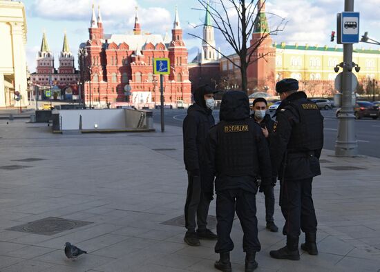 Москва во время режима самоизоляции жителей